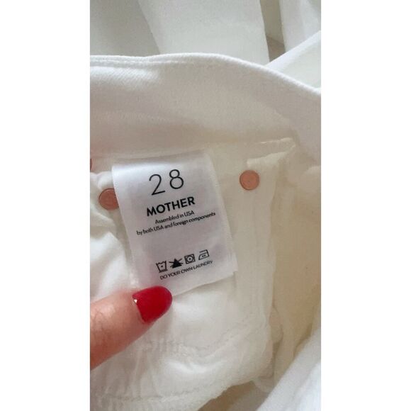 MOTHER The Insider Crop Step Fray Jeans FAIREST OF THEM ALL 28” - Picture 10 of 15